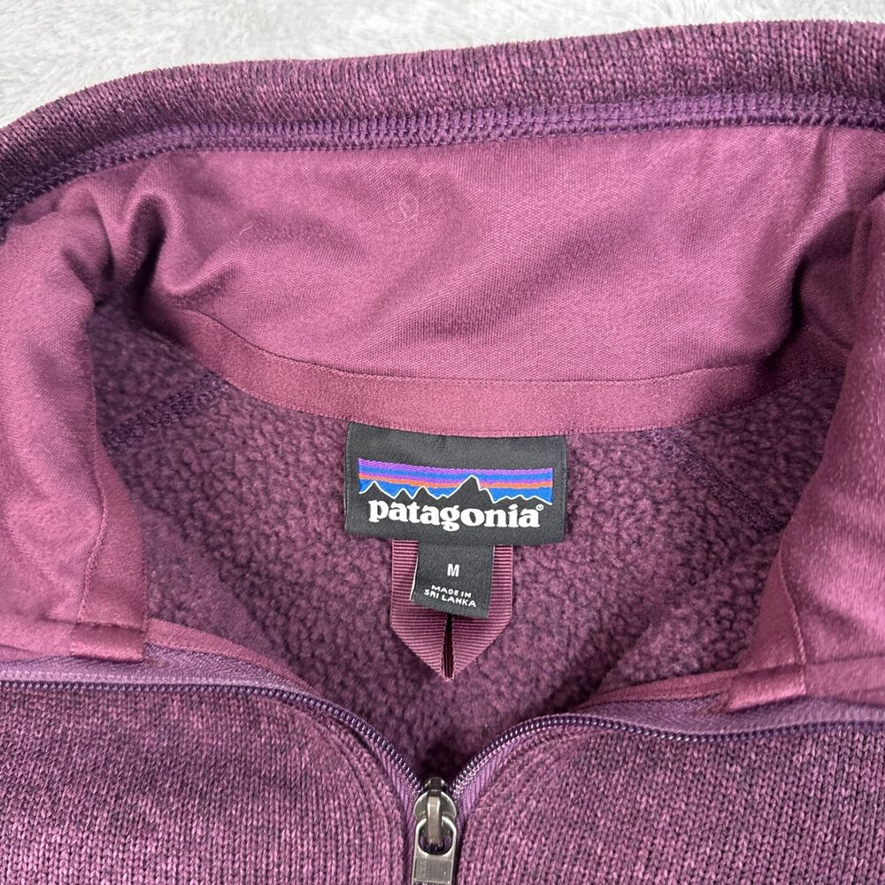 Patagonia Burgundy Quarter-Zip Women's Better Sweater - Picture 8 of 11